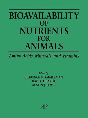 cover image of Bioavailability of Nutrients for Animals